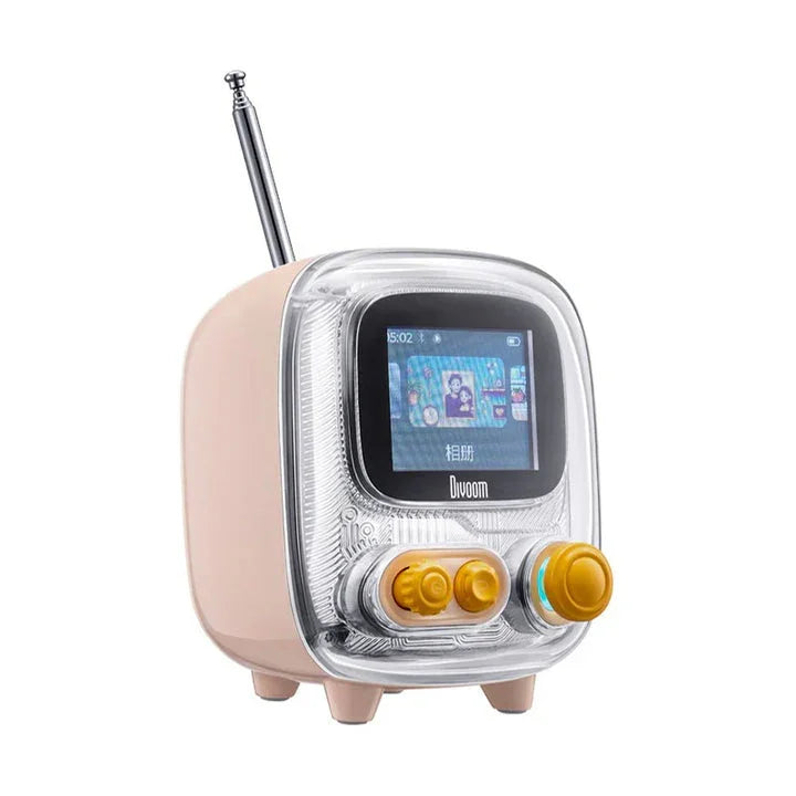 Divoom Tiivoo-2 Bluetooth Mini Speaker - Tinder White - Tashqila Divoom Tiivoo-2 Bluetooth Mini Speaker - Tinder White - Tashqila
